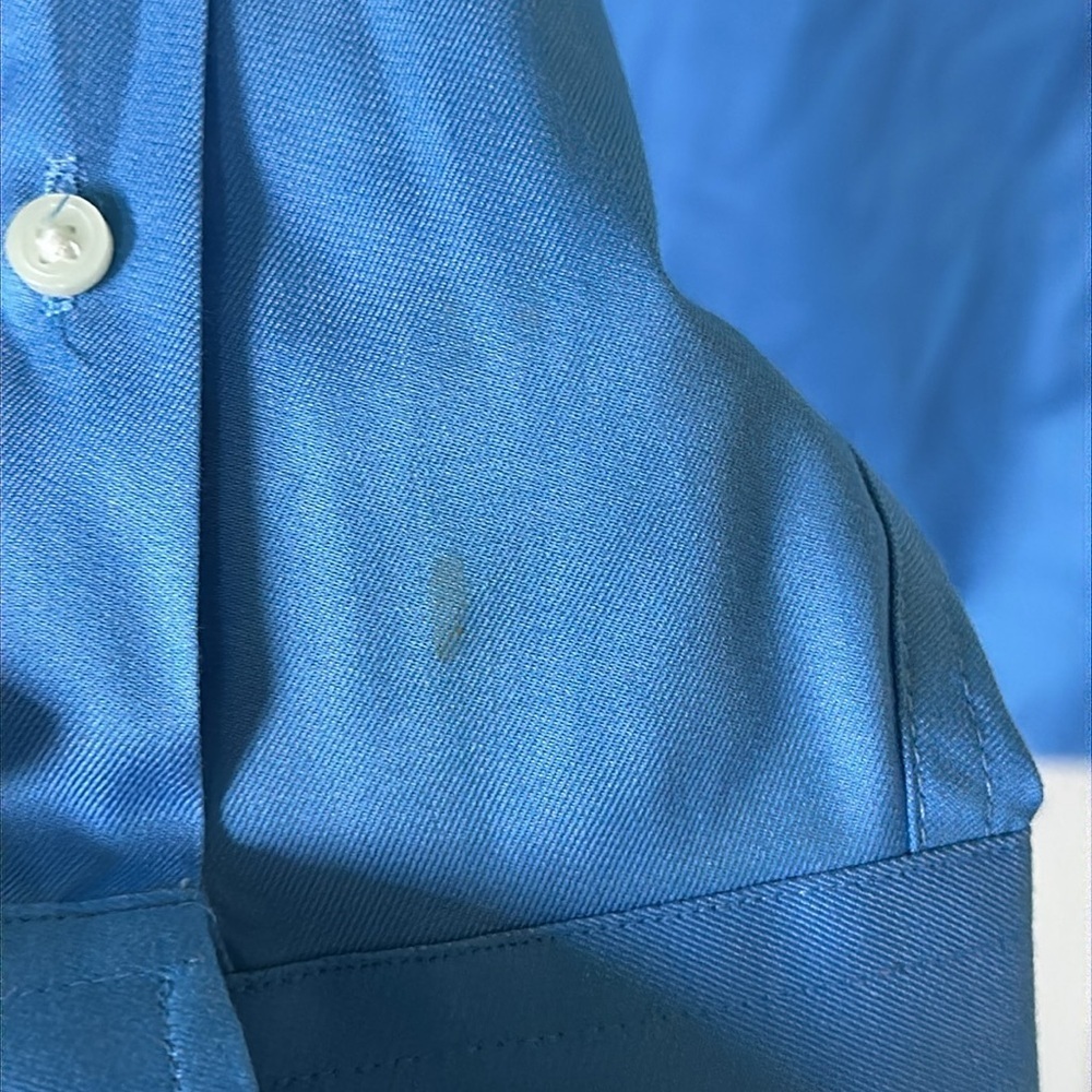 Banana Republic Men's Blue Button-Down Dress Shirt - Picture 5 of 6